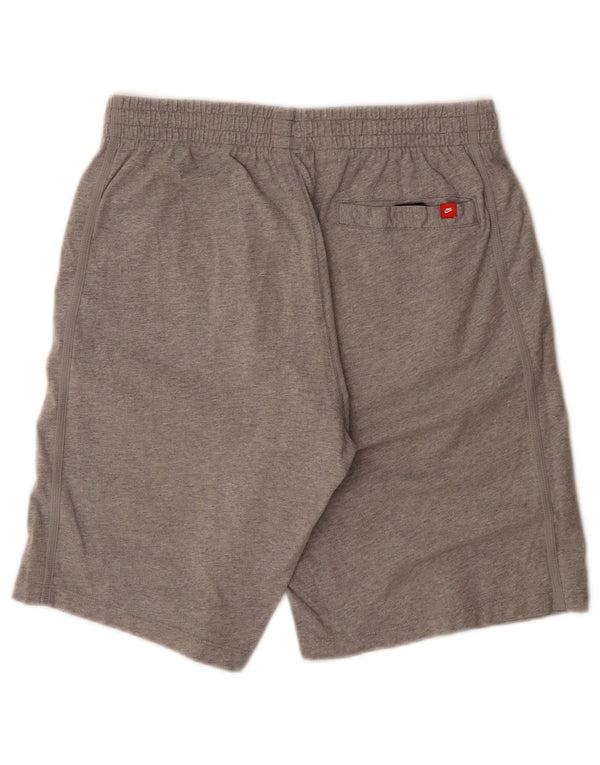 Pantaloncini sportivi Nike da uomo in cotone grigio medio