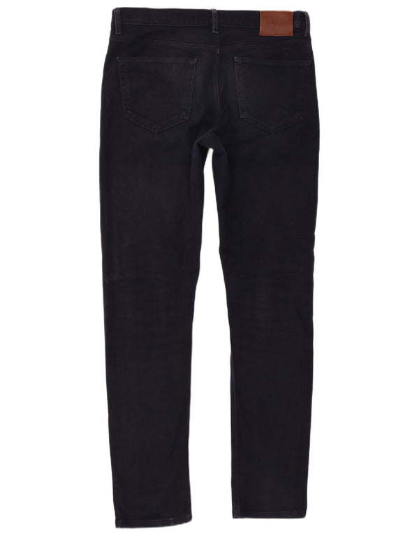 Pantaloni casual slim fit da uomo Gant W33 L34 cotone blu navy