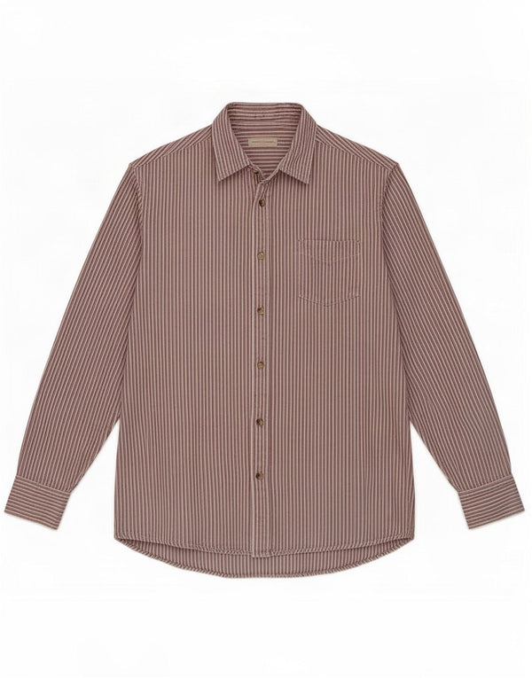 Camicia da uomo Wrangler in cotone gessato rosso medio