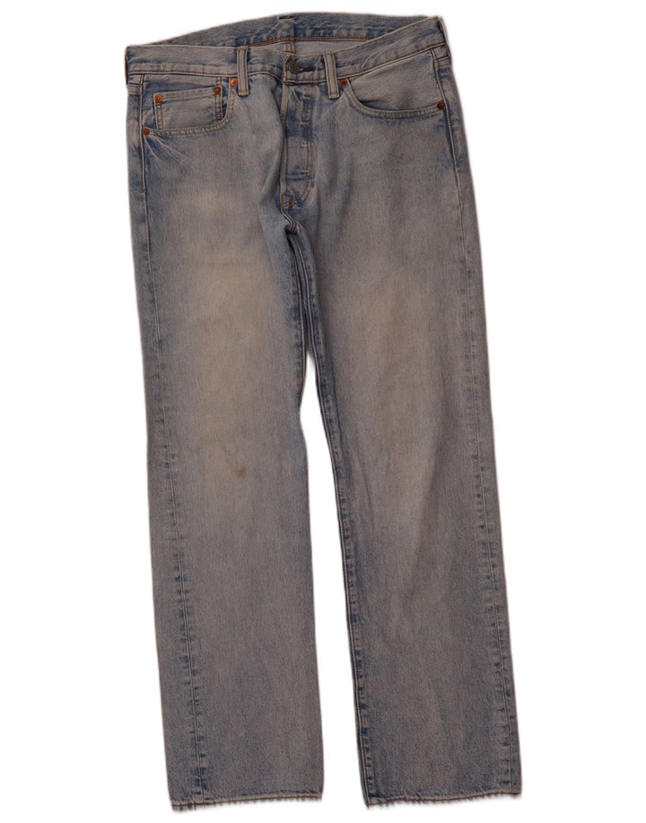 LEVI'S Jeans dritti da uomo 501 W32 L30 cotone blu