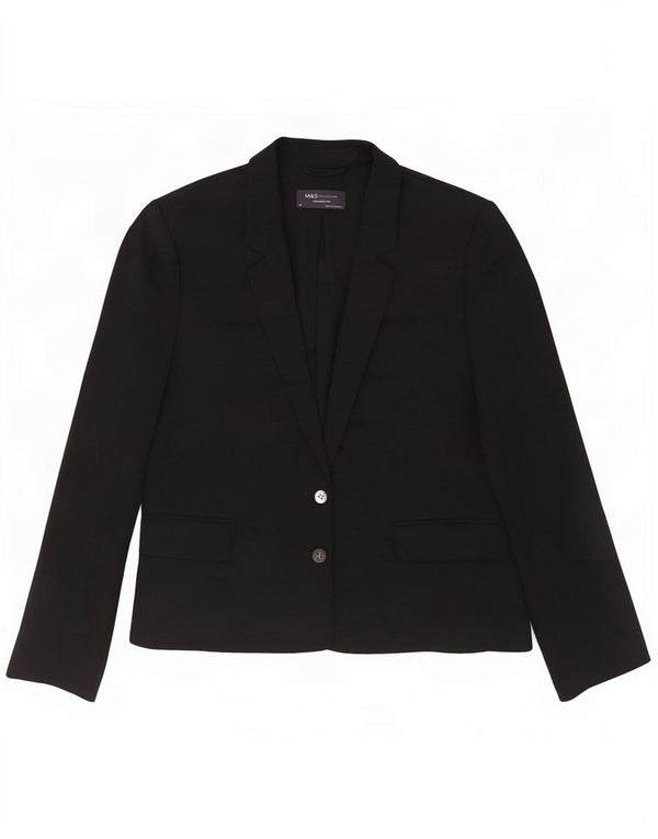 Giacca blazer da donna su misura Marks & Spencer UK 14 media nera
