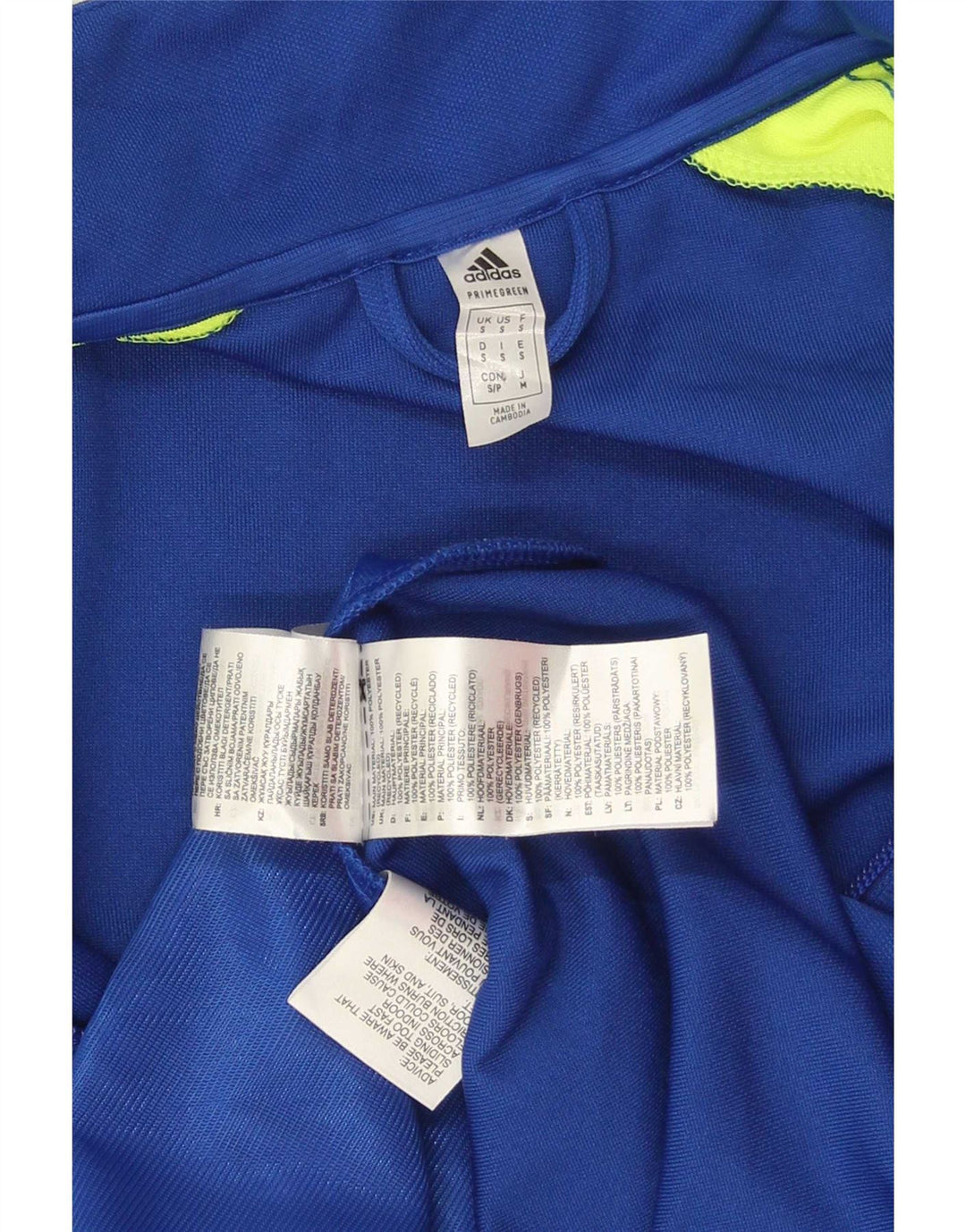 Giacca da ginnastica Adidas Aeroready Graphic da uomo, piccola, color block blu