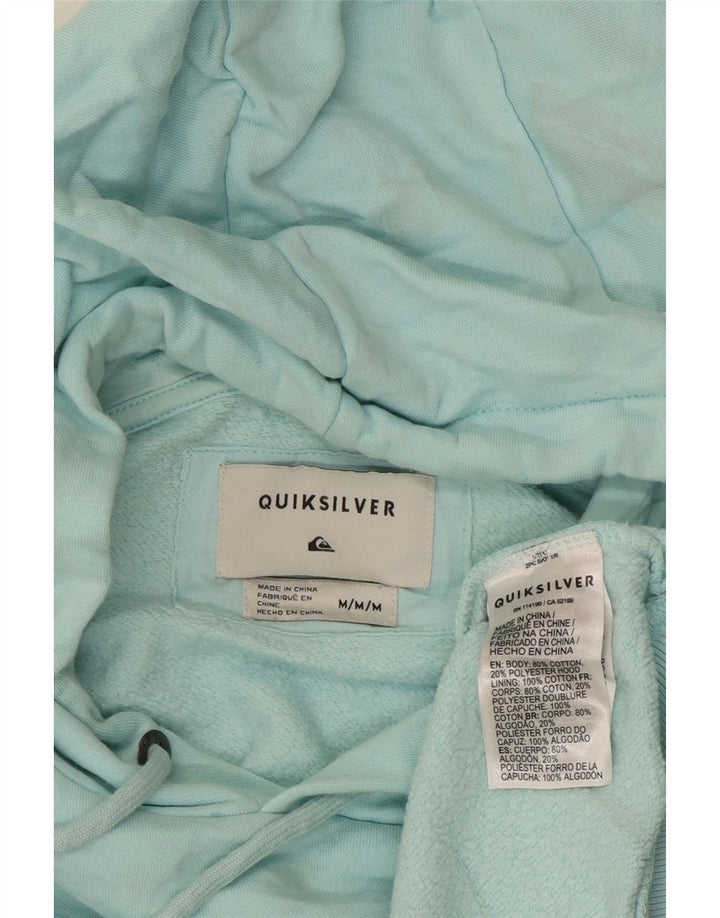 Quiksilver Felpa con cappuccio oversize con grafica da donna UK 14 Medio Turchese