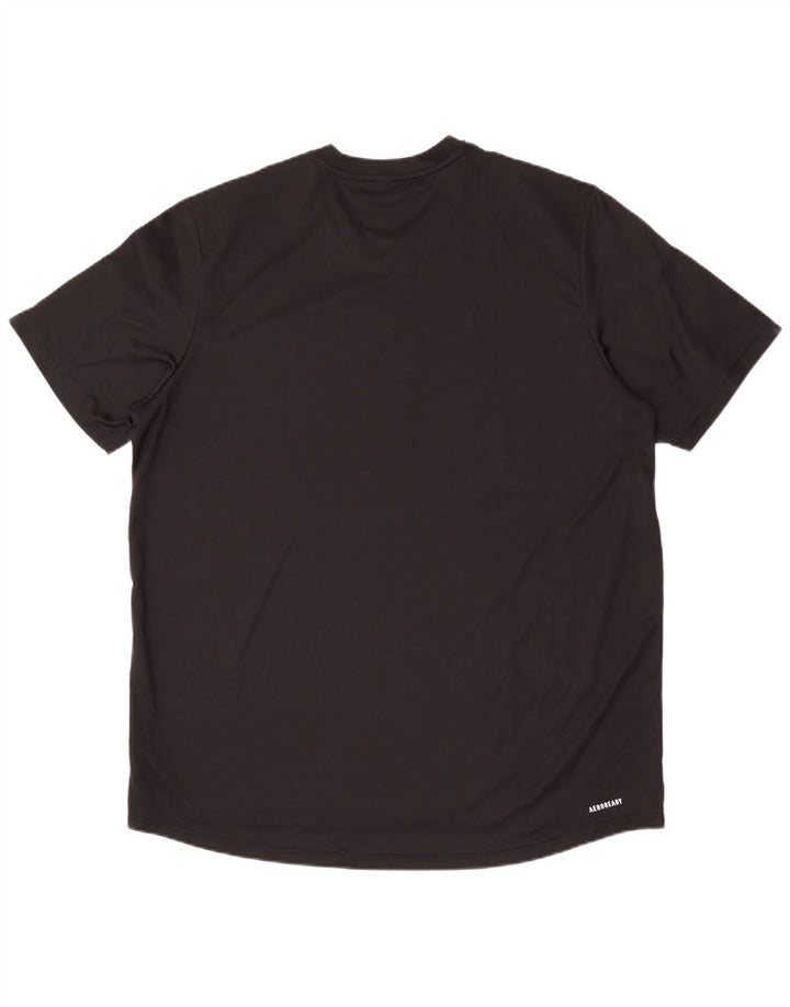 T-shirt Adidas Aeroready da uomo Top XL poliestere nero