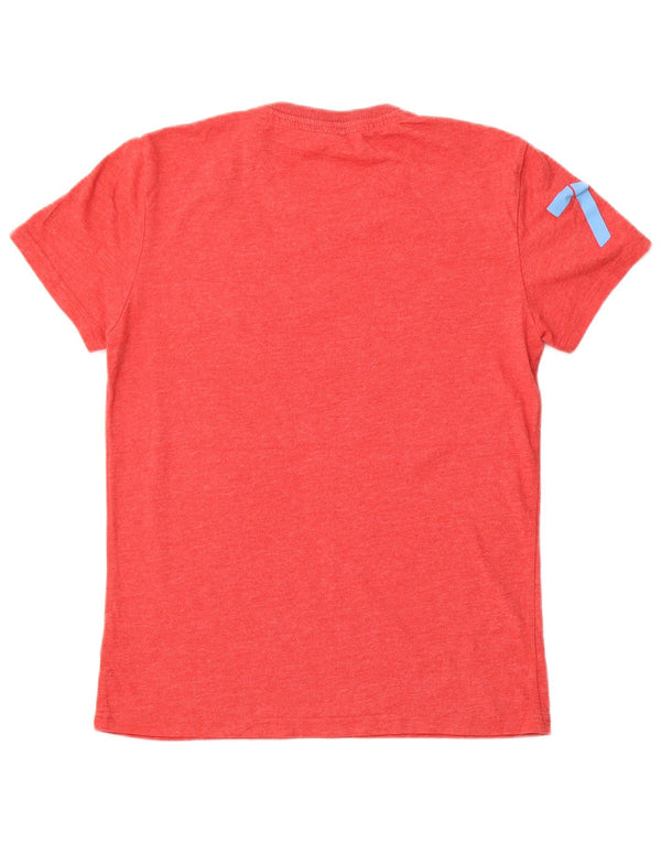 T-shirt grafica da uomo SUPERDRY Top in cotone rosso medio