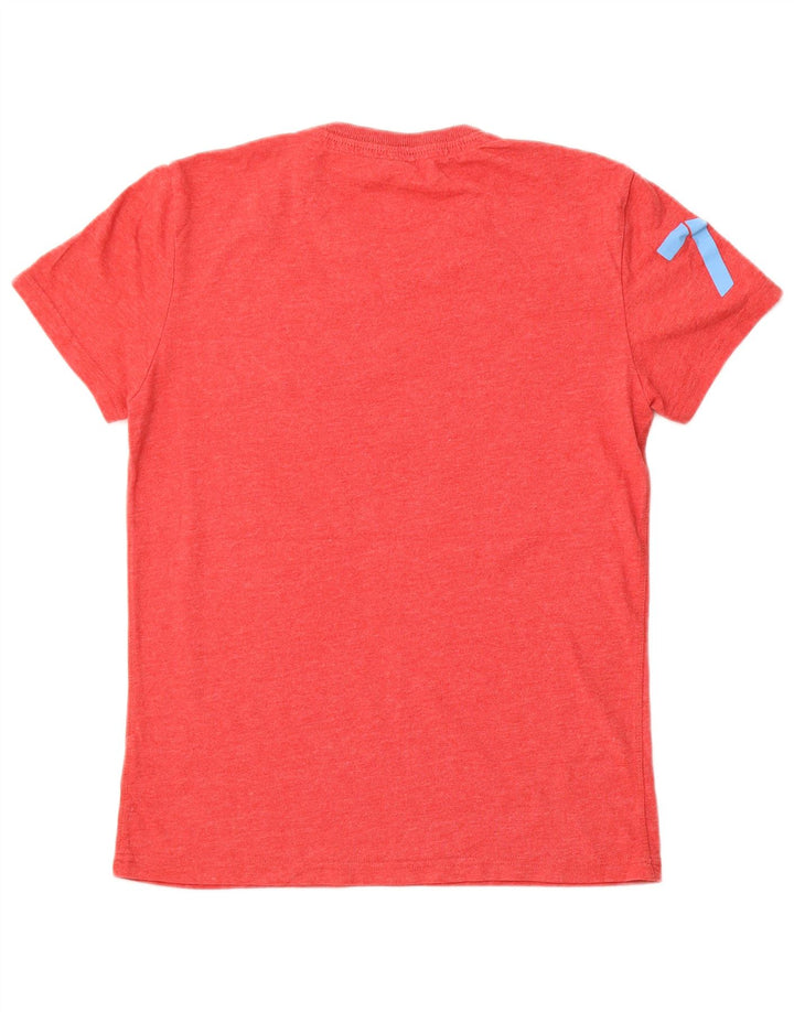 T-shirt grafica da uomo SUPERDRY Top in cotone rosso medio