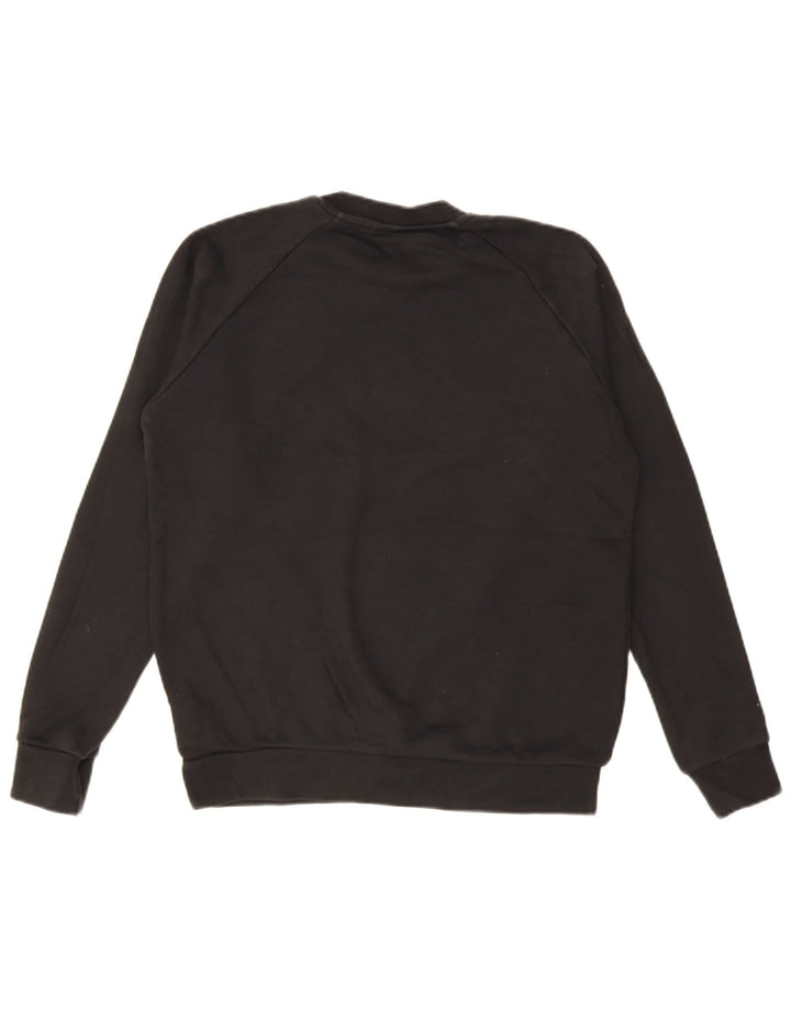 Felpa grafica da uomo Adidas Maglione piccolo cotone nero
