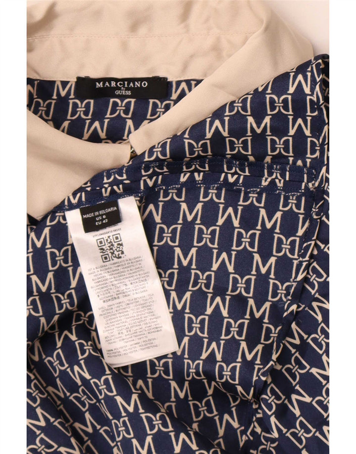 Guess By Marciano Abito da donna a trapezio con motivo astratto US 6 Medium Navy Blu