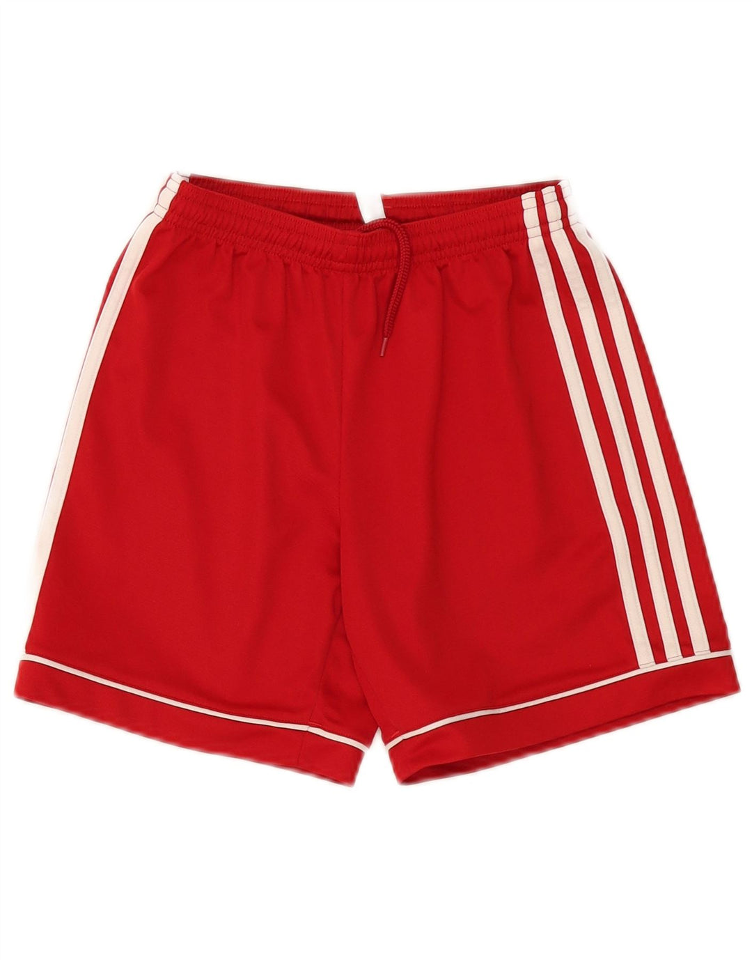 Pantaloncini sportivi Adidas Aeroready da ragazzo 11-12 anni in poliestere rosso