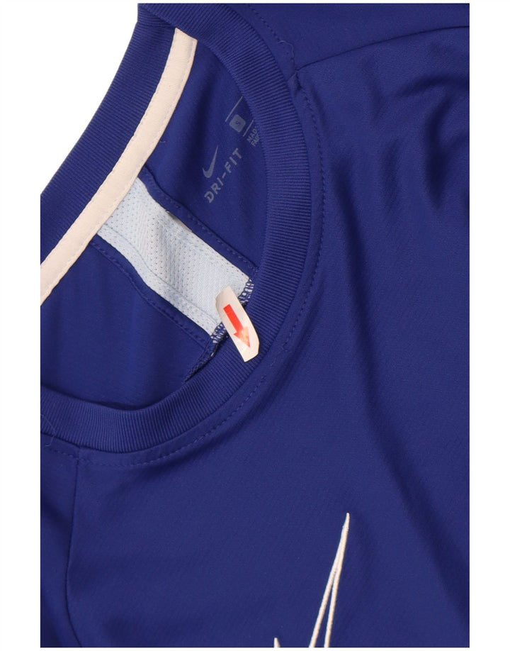 T-shirt Nike Dri Fit da uomo, piccola, color block blu