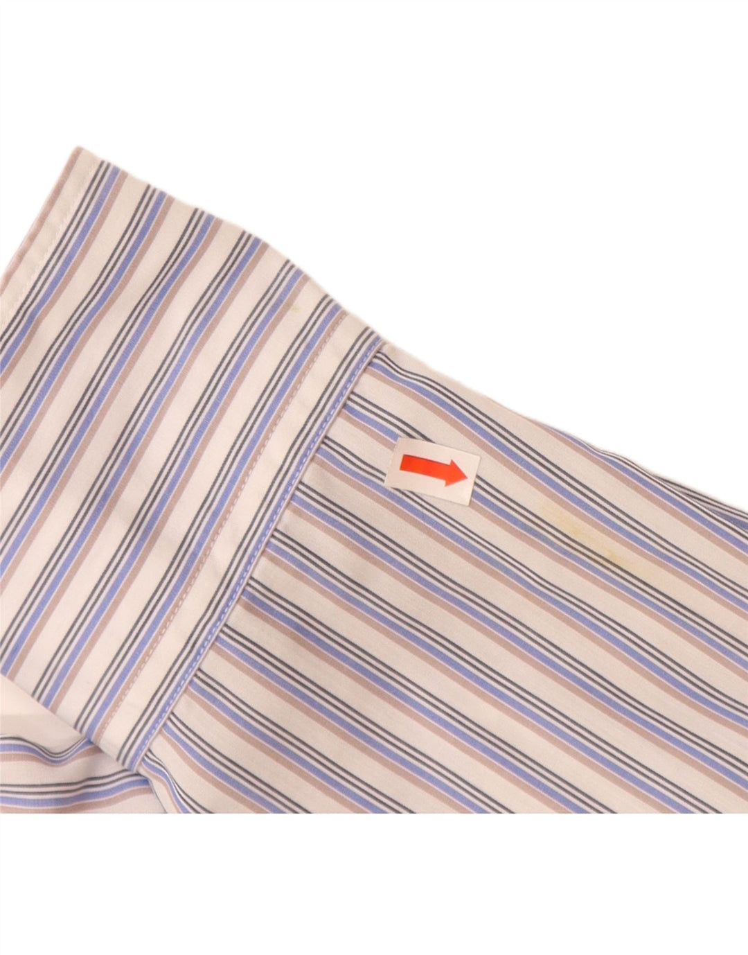 Camicia da uomo LACOSTE taglia 40 cotone a righe blu medio