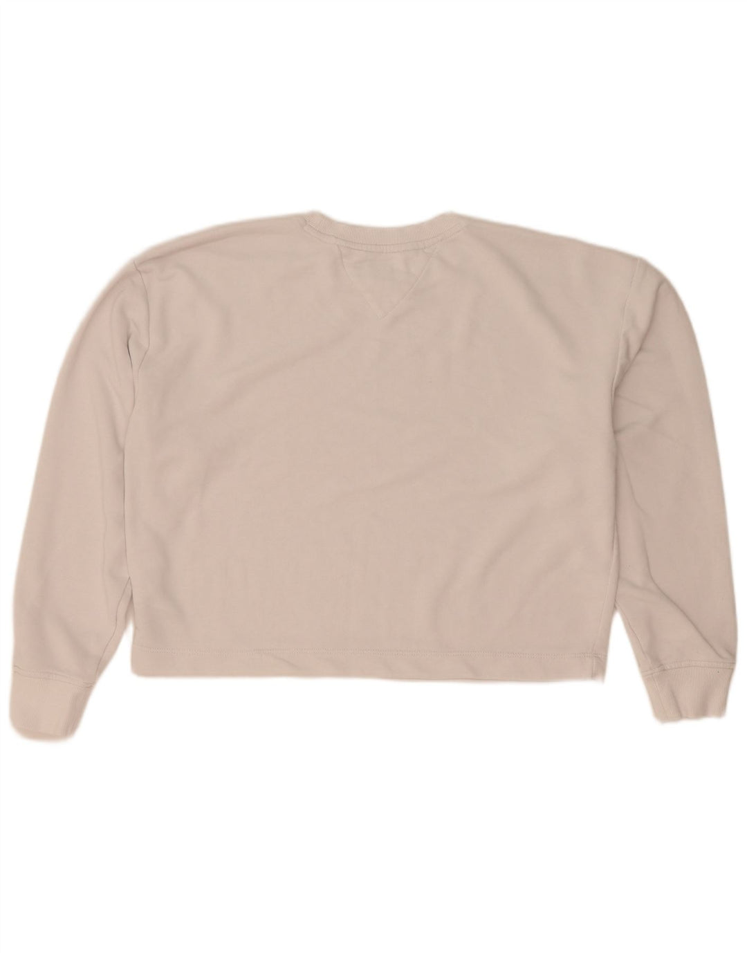 Felpa oversize con grafica da donna Tommy Hilfiger Maglione UK 10 Small Bianco