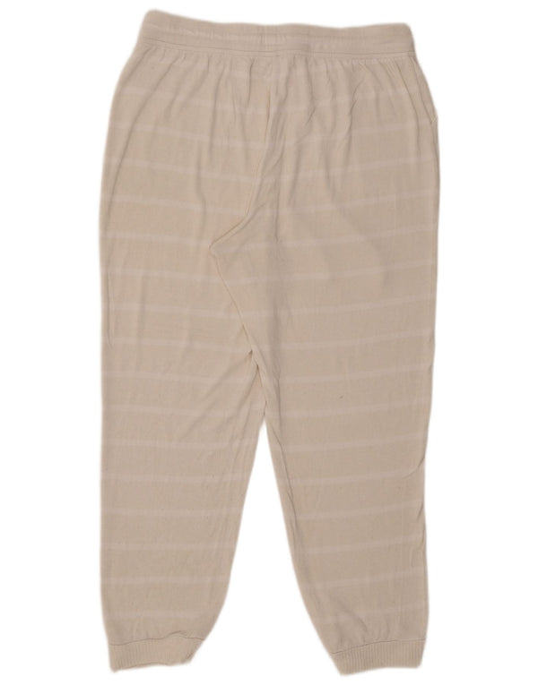 Pantaloni da tuta da donna Fat Face Joggers UK 16 Large Off White Striped