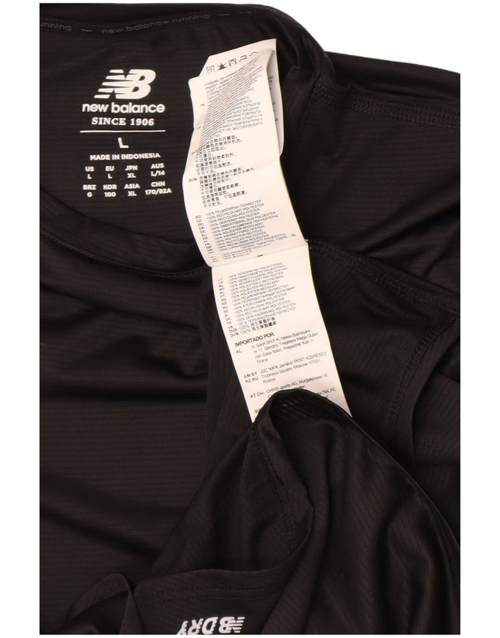 Maglia a maniche lunghe da donna New Balance UK 16 grande poliestere nero