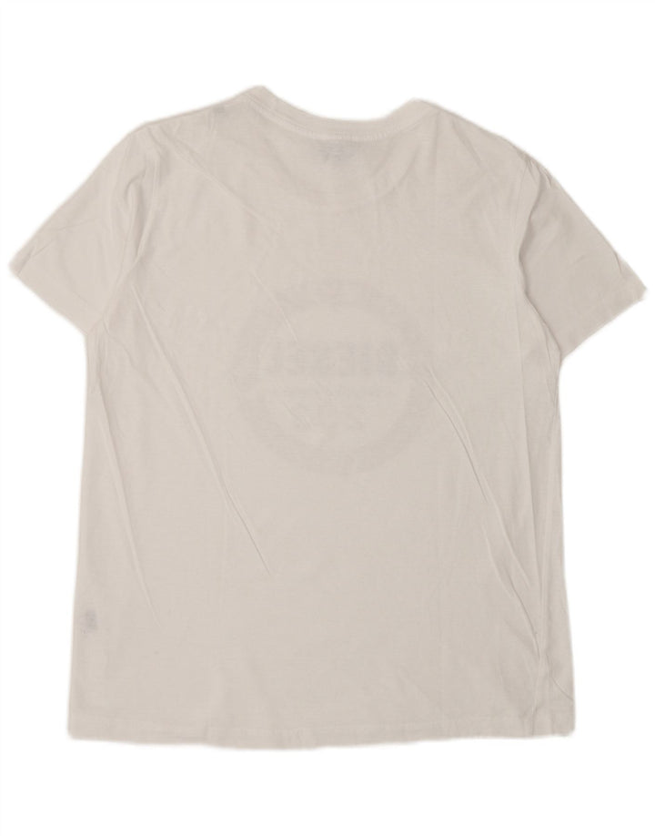 T-shirt grafica da uomo DIESEL Top bianco medio