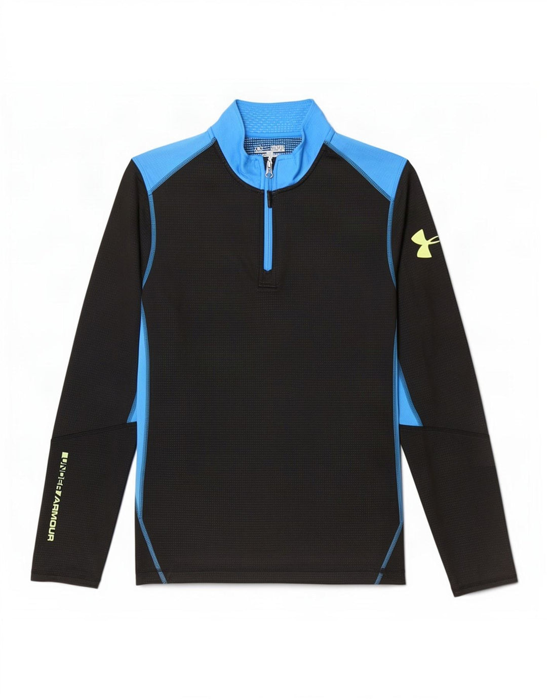 Maglia da ginnastica Under Armour da uomo Cold Gear Graphic Pullover media nera