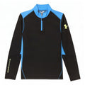 Maglia da ginnastica Under Armour da uomo Cold Gear Graphic Pullover media nera