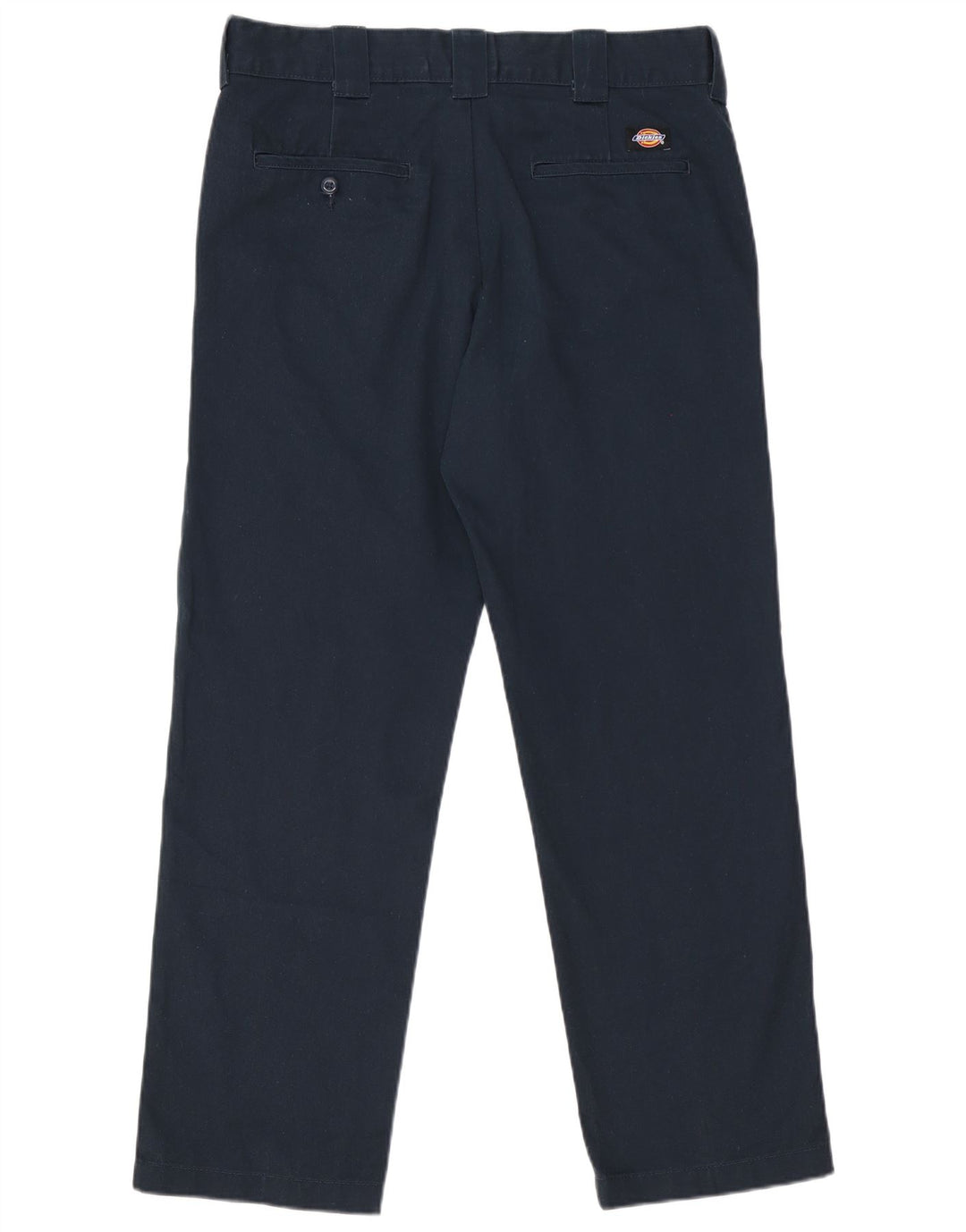 Pantaloni casual dritti slim da donna Dickies W34 L32 poliestere blu navy