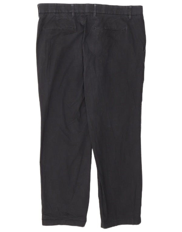 Pantaloni chino vestibilità regolare da uomo Marks & Spencer Autograph W38 L29 Blu Navy