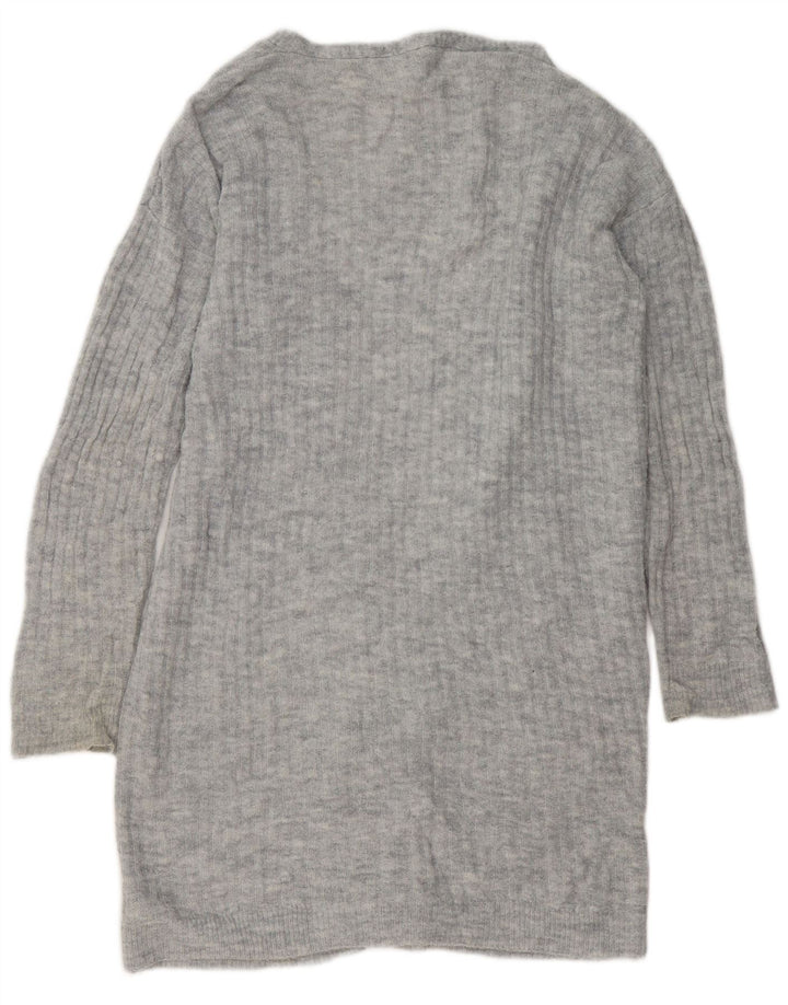 DOROTHY PERKINS Maglione cardigan lungo da donna UK 14 Large Grigio