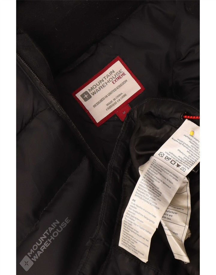 Giacca imbottita con cappuccio da uomo Mountain Warehouse UK 38 nylon nero medio