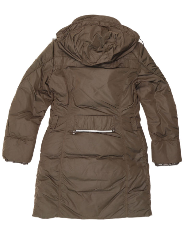 Cappotto imbottito con cappuccio da donna PEUTEREY UK 12 Poliammide marrone medio