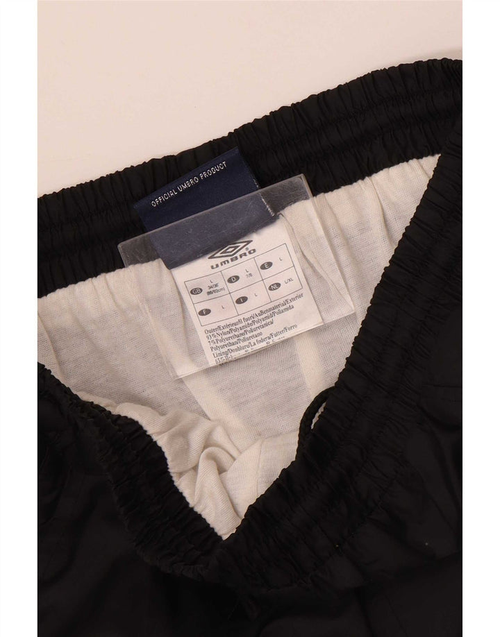 Pantaloni impermeabili da uomo Umbro Large in nylon nero