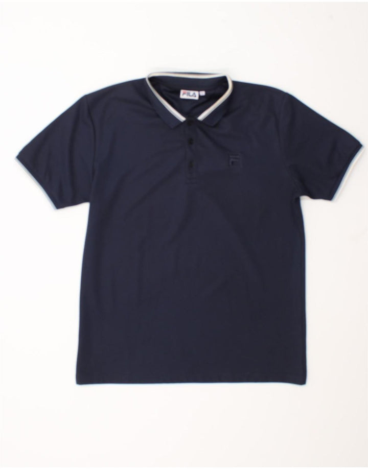 Polo da uomo Fila Large blu navy