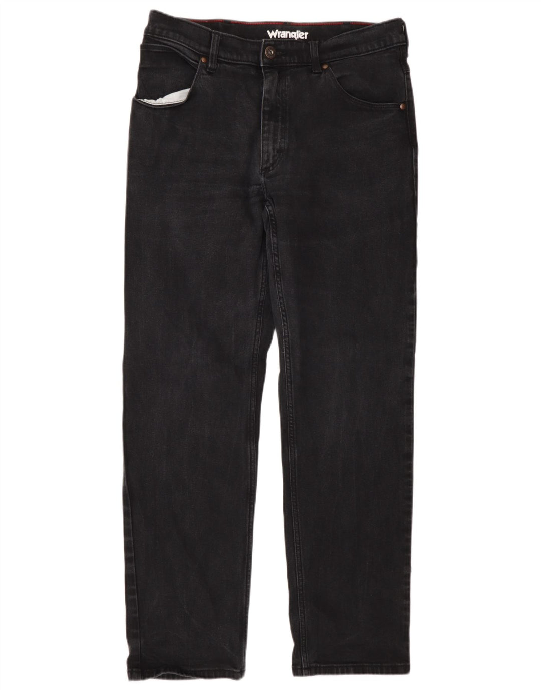 Jeans dritti da uomo Wrangler W34 L32 cotone grigio