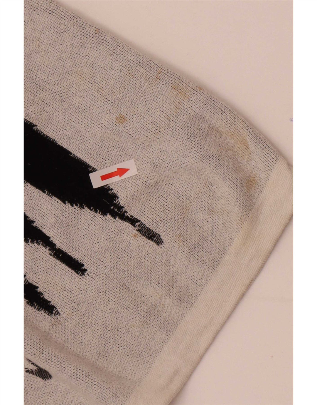 Maglione Zara da uomo con scollo a barca con grafica in cotone grigio medio