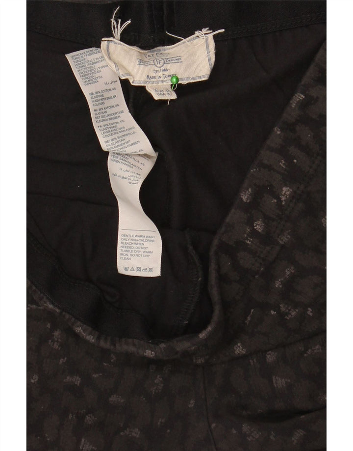 Leggings corti da donna Fat Face UK 12 Cotone maculato nero medio