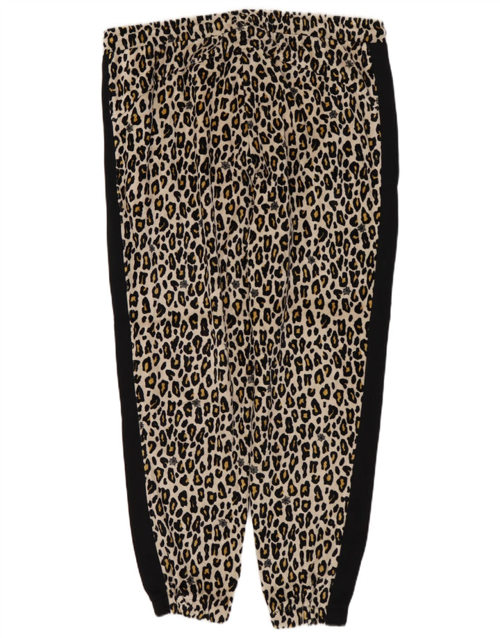 Pantaloni da tuta da donna PUMA Joggers UK 14 Medium Black Animal Print