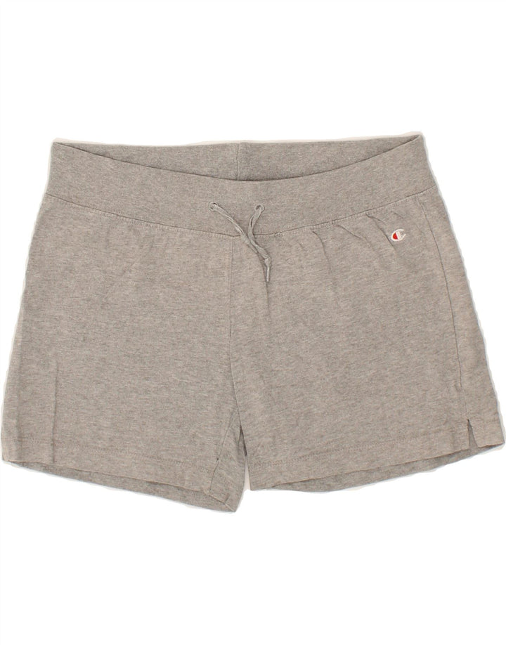 CHAMPION Womens Sport Shorts UK 12 Medium Grey Cotton Vintage Champion and Second-Hand Champion from Messina Hembry 