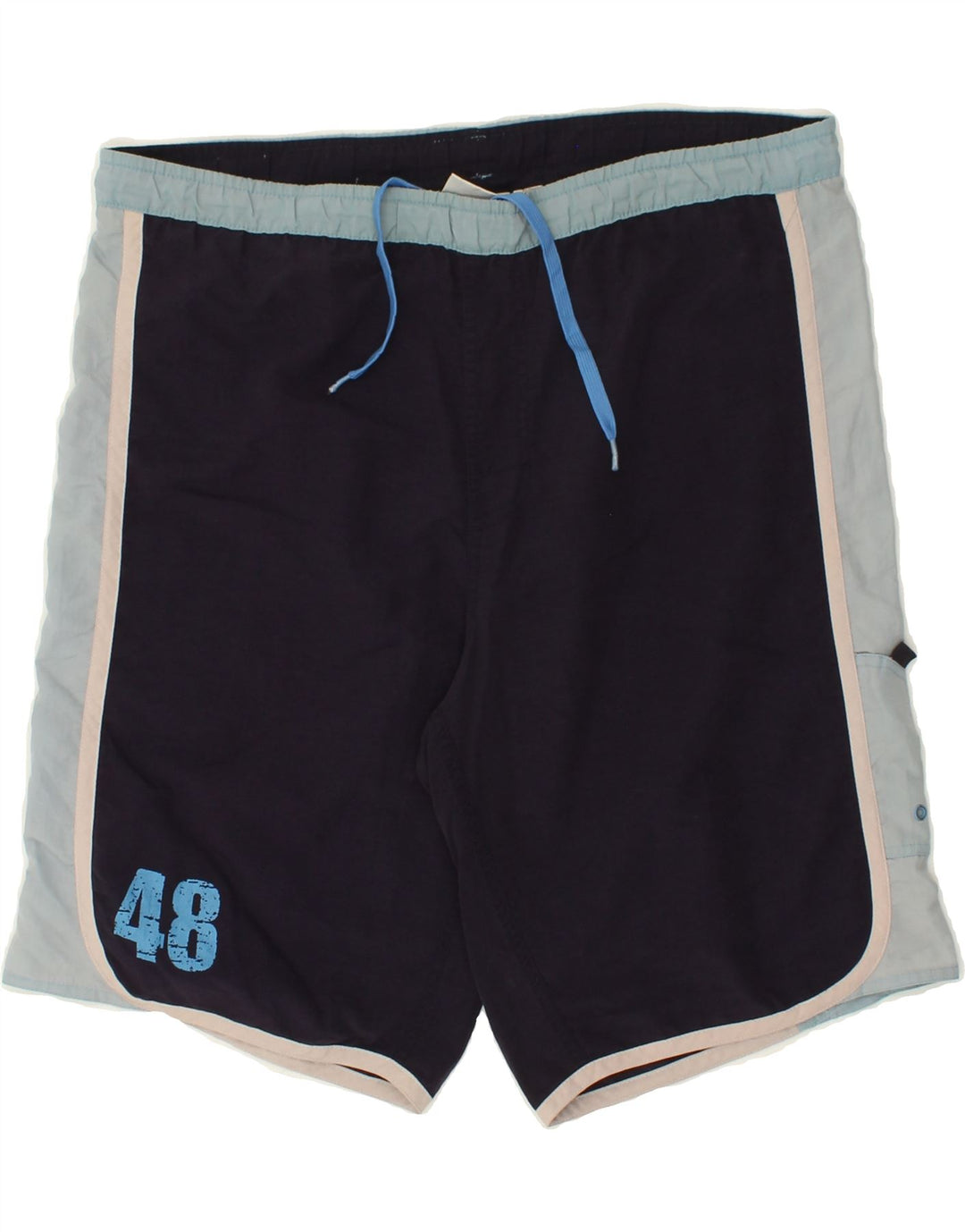 PUMA Mens Swimming Shorts Medium  Navy Blue Colourblock Nylon Vintage Puma and Second-Hand Puma from Messina Hembry 