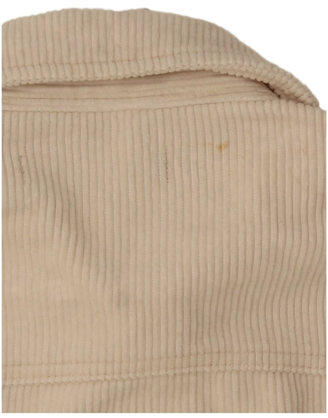 Giacca da donna oversize in velluto a coste Zara UK 10 piccola in cotone bianco sporco