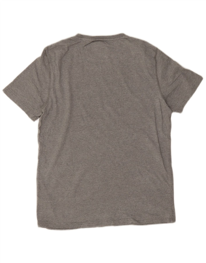 T-shirt da uomo Fat Face Top in cotone grigio medio