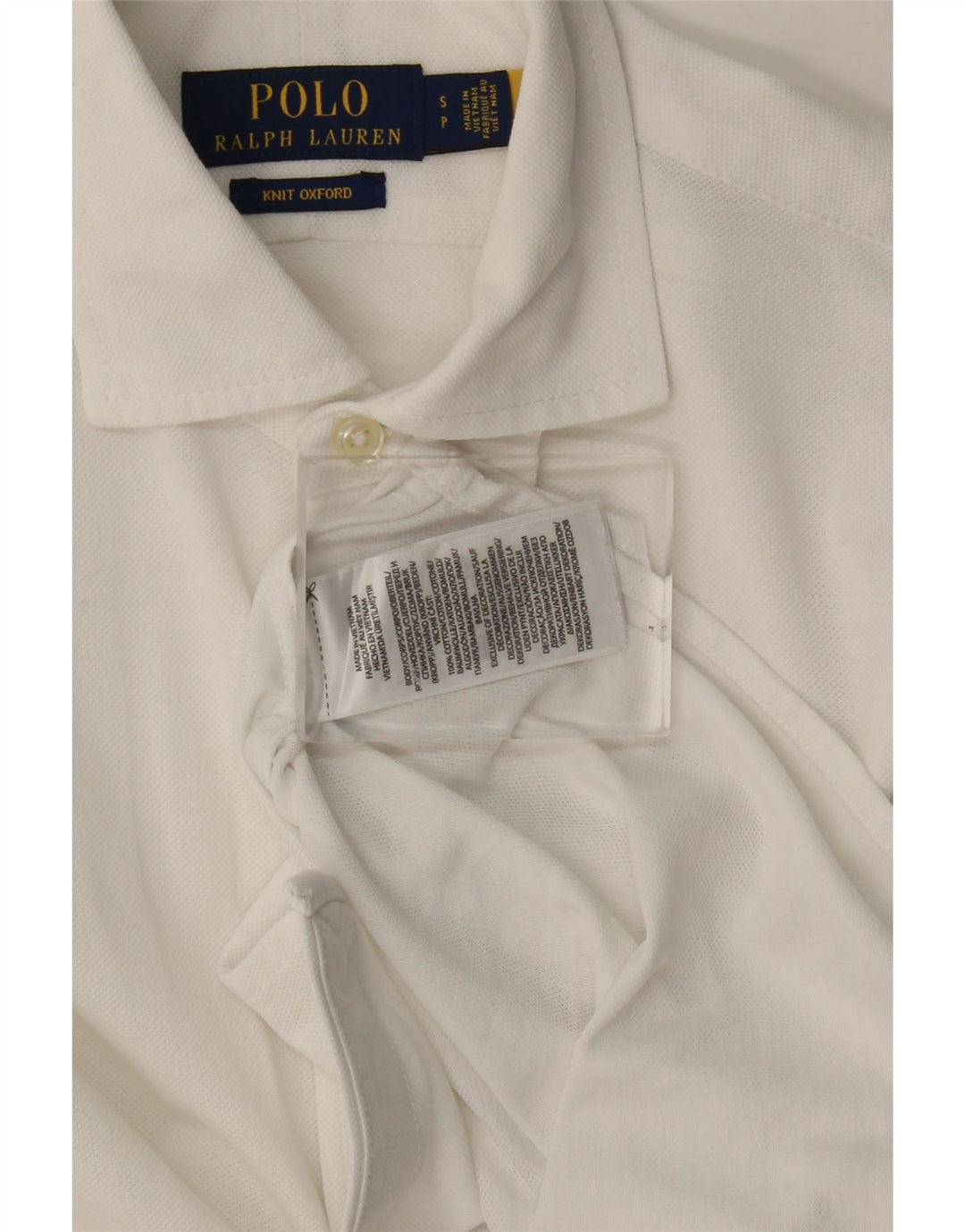 Polo Ralph Lauren Camicia da uomo piccola in cotone bianco