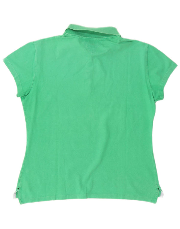 Polo da donna slim fit Tommy Hilfiger UK 18 XL cotone verde