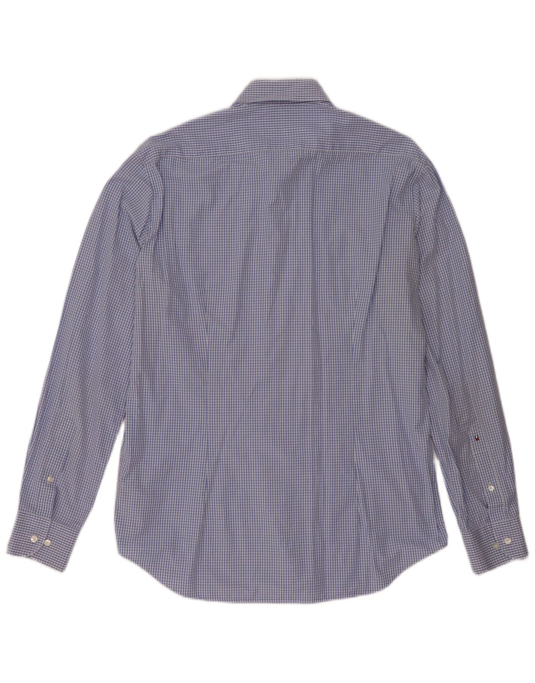 Camicia aderente da uomo su misura Tommy Hilfiger taglia 41 16 grande percalle blu