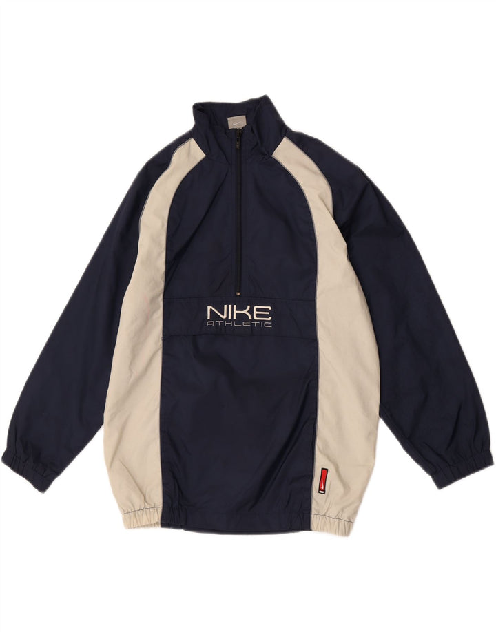 Giacca antipioggia grafica Nike da ragazzo 11-12 anni Large Blu Navy Colourblock