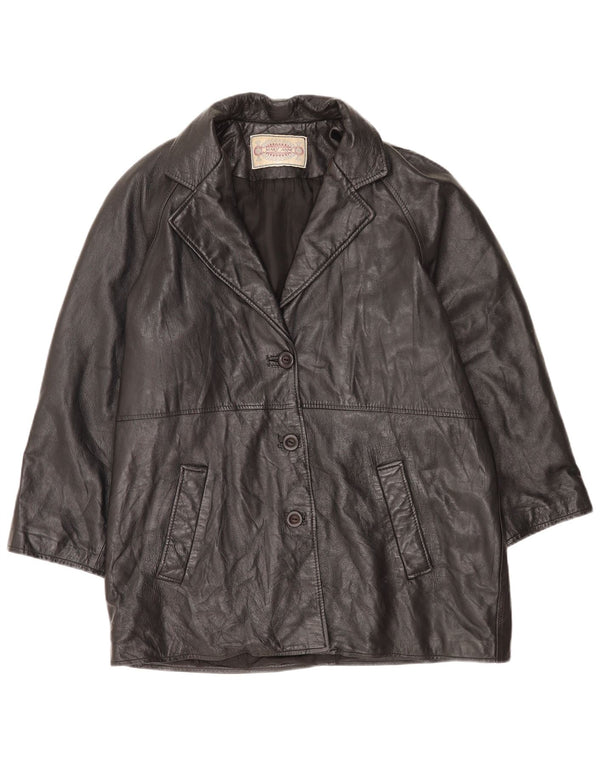 Giacca in pelle da donna Mary Anne UK 18 XL Nera