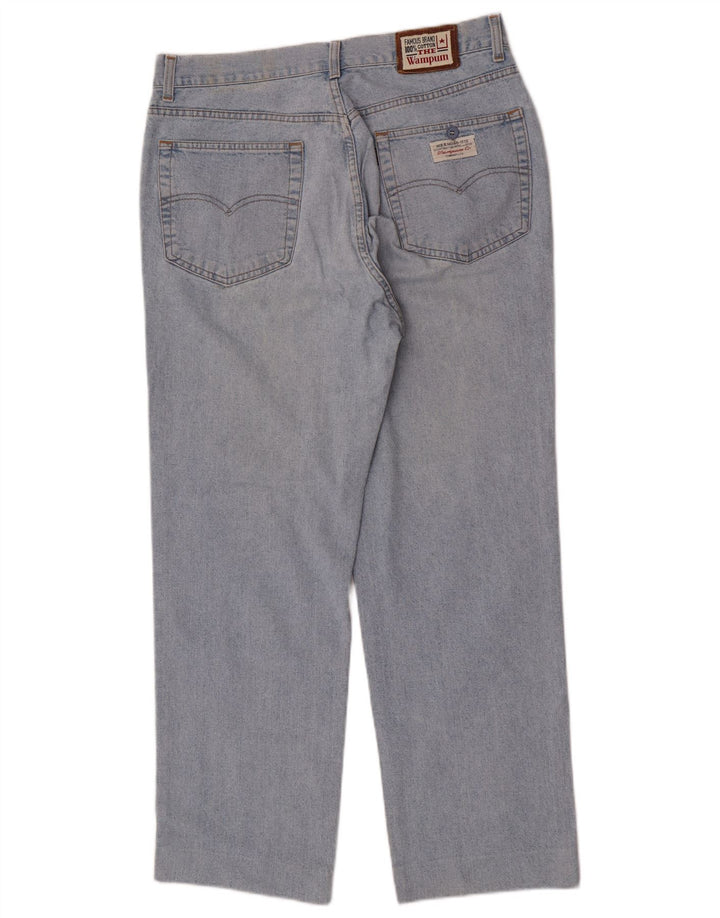Jeans dritti da uomo Wampum W34 L29 cotone blu