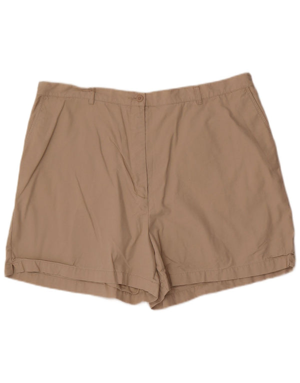 Pantaloncini chino da donna Eddie Bauer US 20 3XL W38 Cotone beige