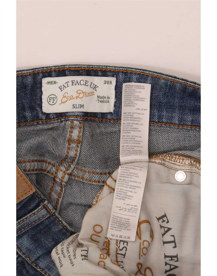 Jeans slim da uomo Fat Face W30 L32 cotone blu