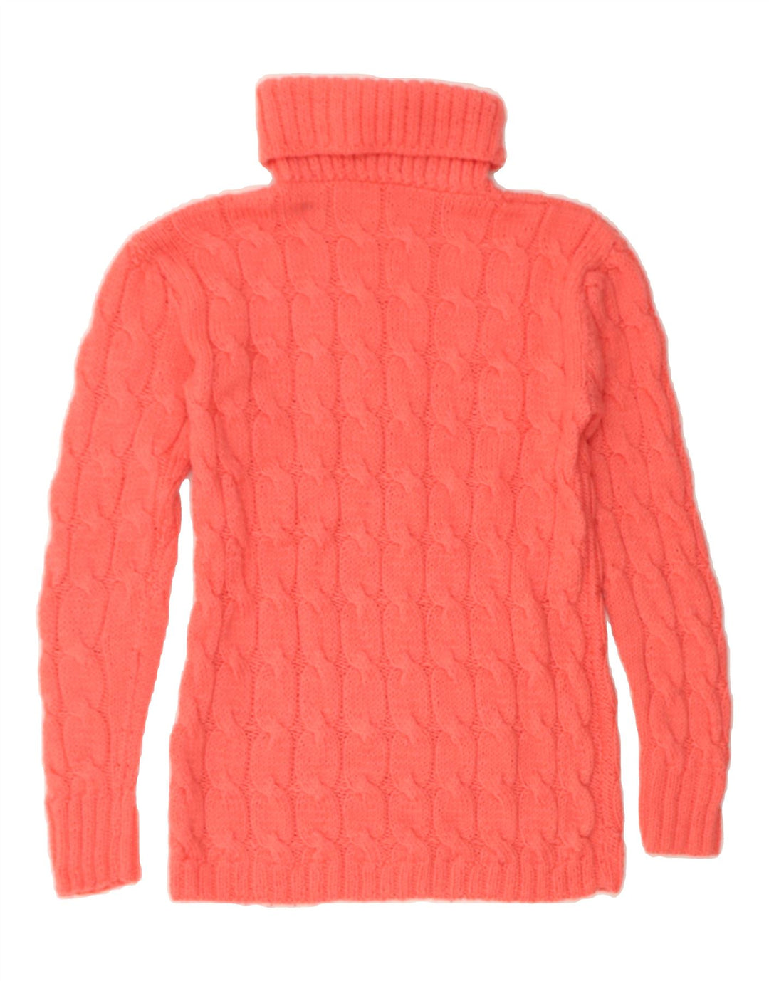 VINTAGE Womens Roll Neck Jumper Sweater UK 8 Small Pink Vintage Vintage and Second-Hand Vintage from Messina Hembry 