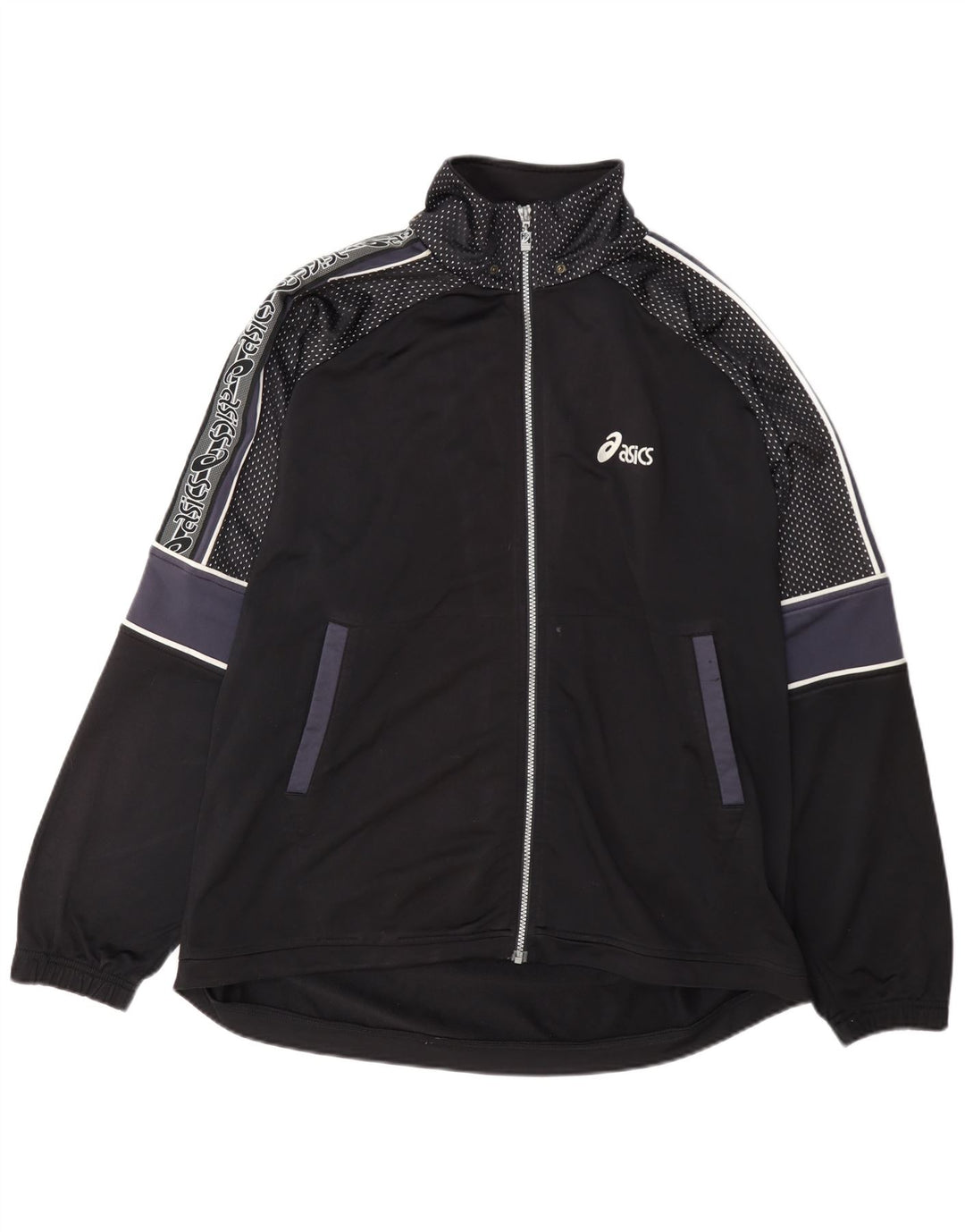 Giacca da ginnastica da uomo con vestibilità regolare Asics XL, color block nero