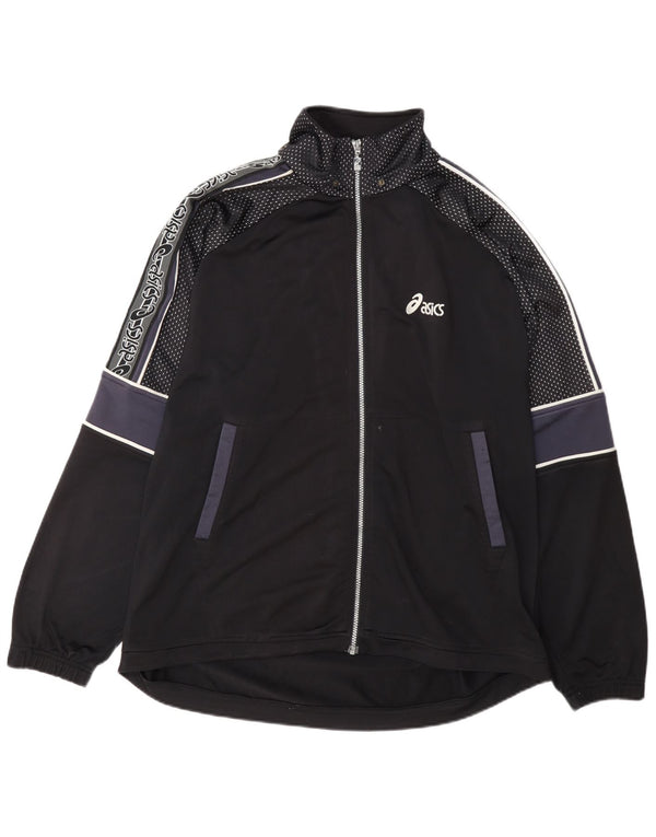 Giacca da ginnastica da uomo con vestibilità regolare Asics XL, color block nero