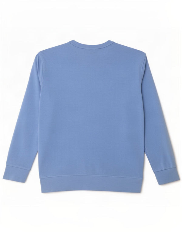Adidas Boys Graphic Sweatshirt Jumper 13-14 Years Blue Cotton