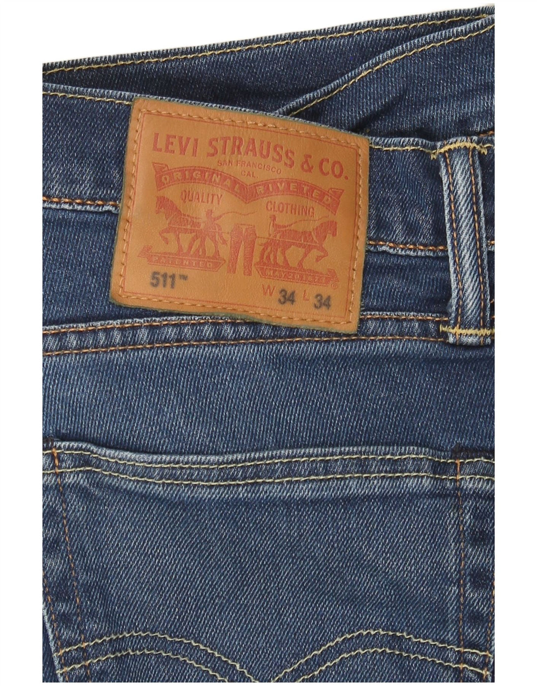 Jeans Levi's Uomo 511 Slim W34 L34 Cotone Blu