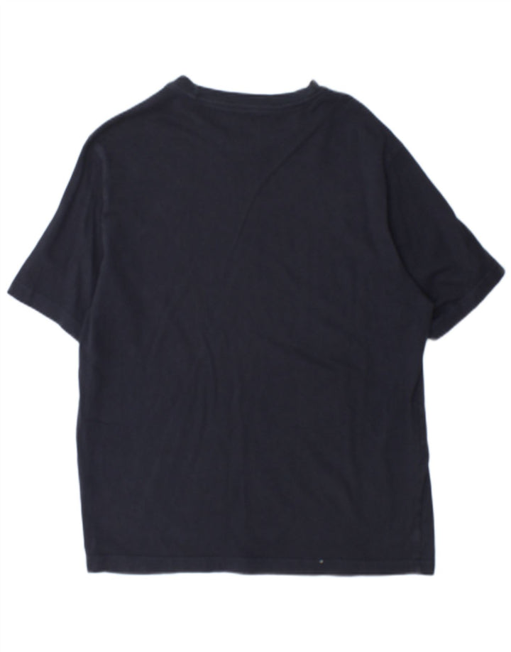 T-shirt da uomo Champion Top Large in cotone blu navy